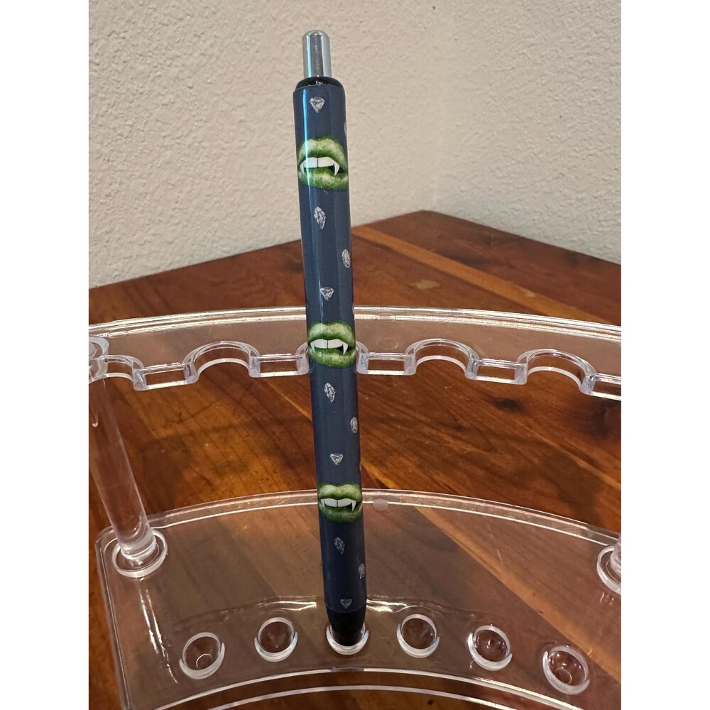 Vampire gothic lips spooky Inkjoy Personalized Pens, Refillable gel pens, Vinyl